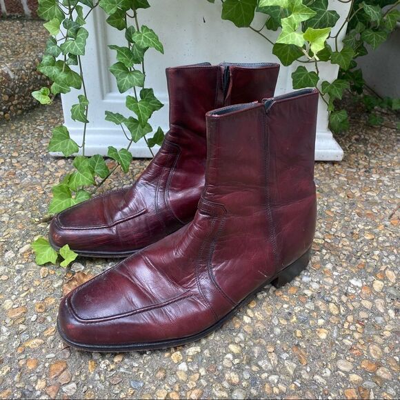 Hanover oxblood vintage ankle boots - Picture 1 of 9